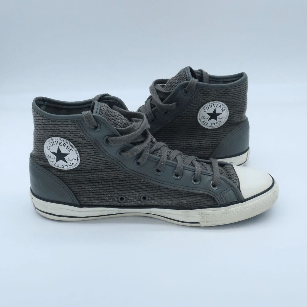 Converse Gray High-Top Athletic Shoes - Picture 4 of 9